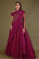 Dabka Embroidered Flared Gown4446 video